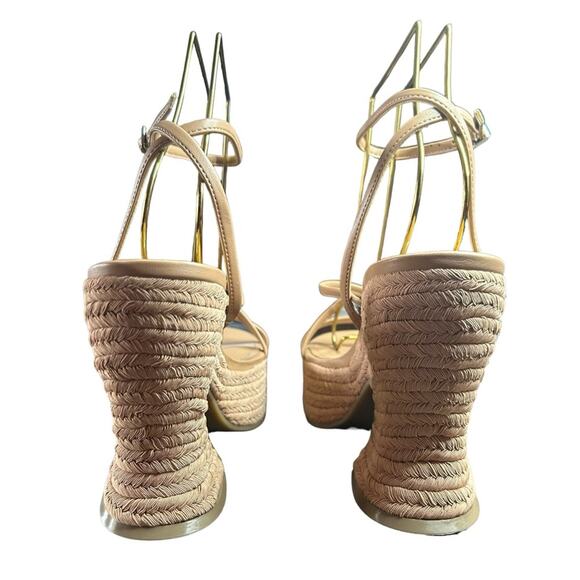 Marc Fisher Fetch Wedge Heel Sandals Retro Espadrilles Strappy Ankle Strap NEW 8 - Picture 4 of 10